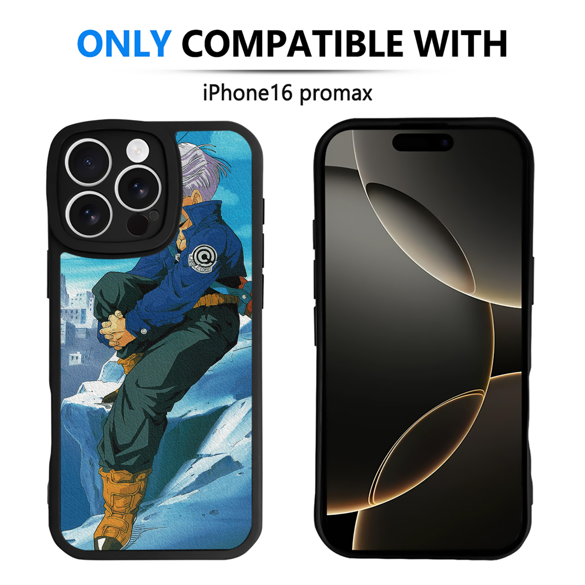 （画像用） ドラゴンボール DRAGON BALL 【iPhone 16シリーズ対応】シリコンスマホケース（レザー調） 材質：シリコン